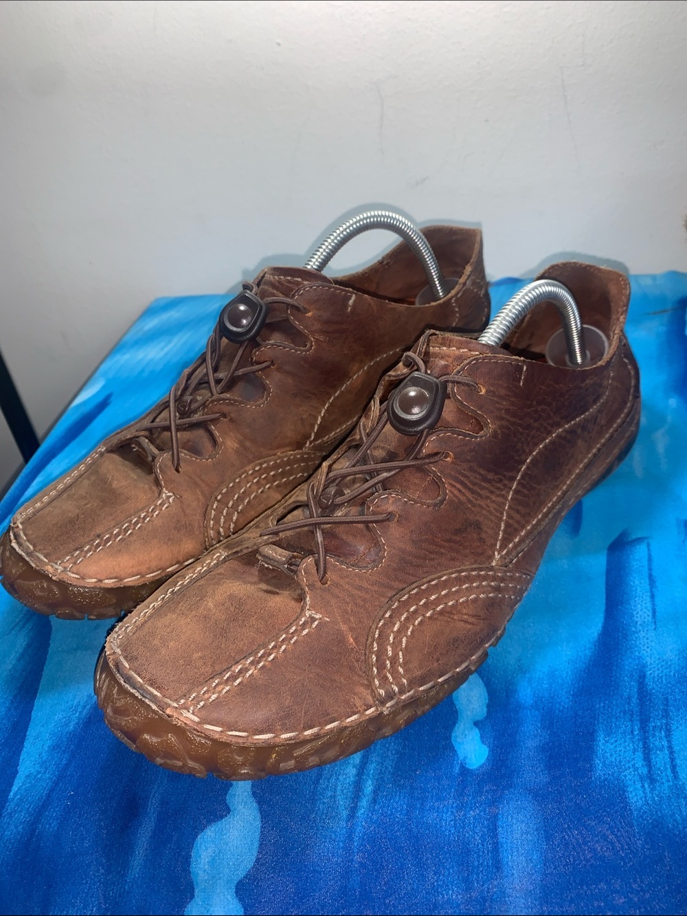Clarks Mamo Spirit Men's Casual Brown Leather Lace-Up Shoes Sz 9